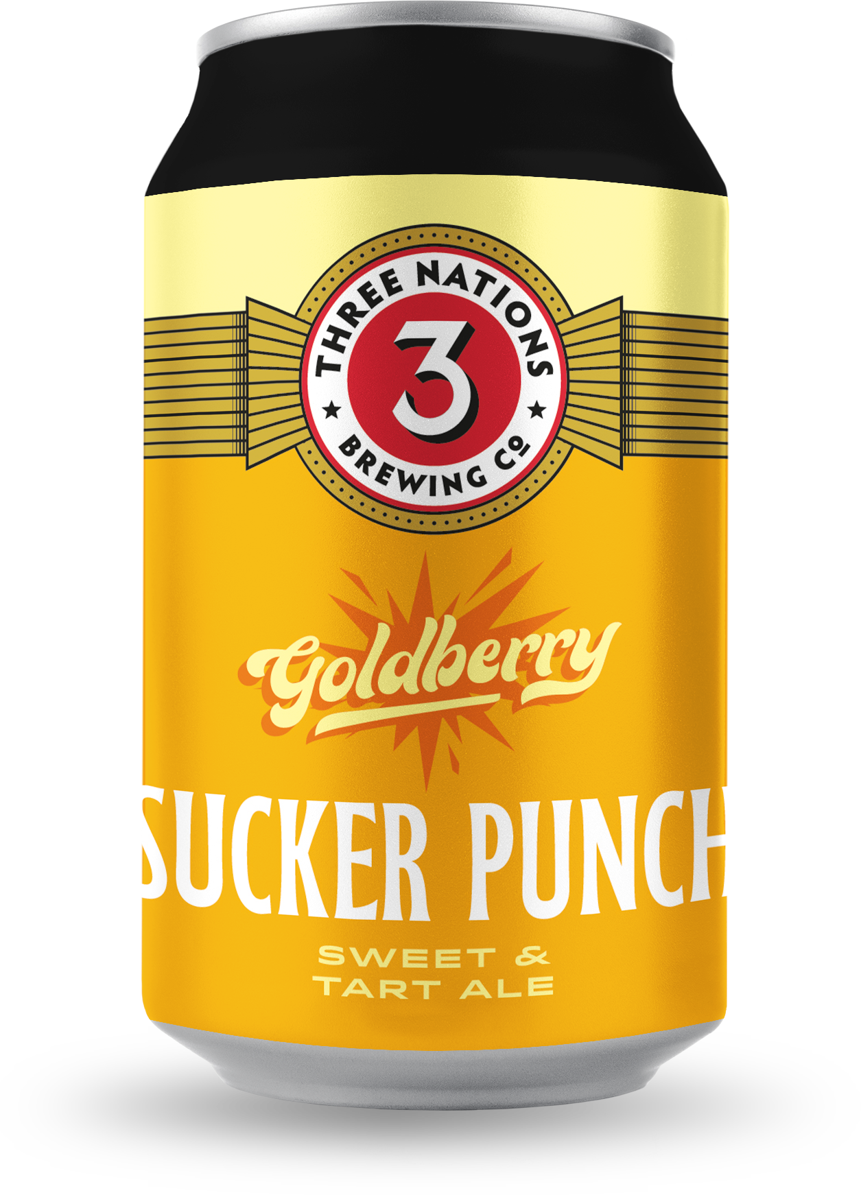 3 Nations Brewing's Goldberry can design